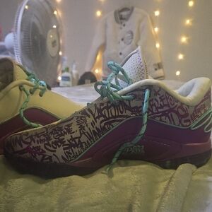 Stylish Purple and Cream Athletic Shoes